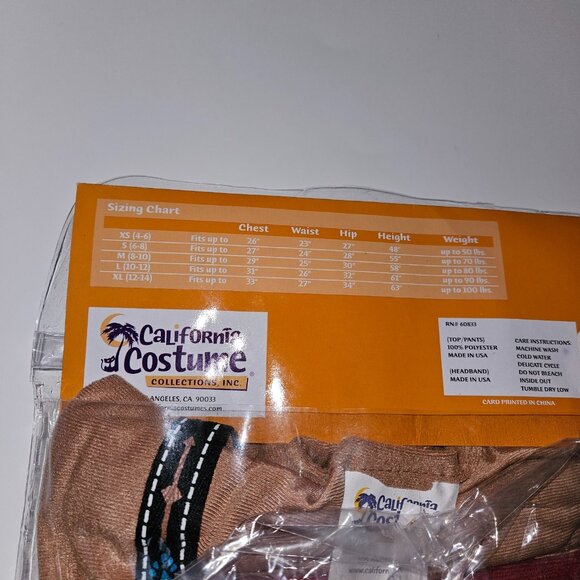 NEW Running Bull Native American Indian Halloween Costume Boys Large 10-12 - Picture 6 of 6